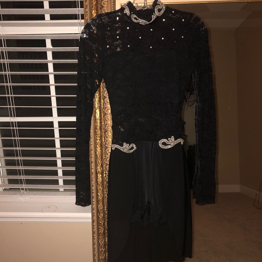 Black Lace Dance Costume